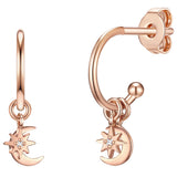 Ohrstecker roségold Zirkonia weiß