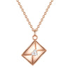 Kette roségold Zirkonia weiß