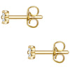Ohrstecker gelbgold Zirkonia weiß