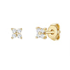 Ohrstecker gelbgold Zirkonia weiß