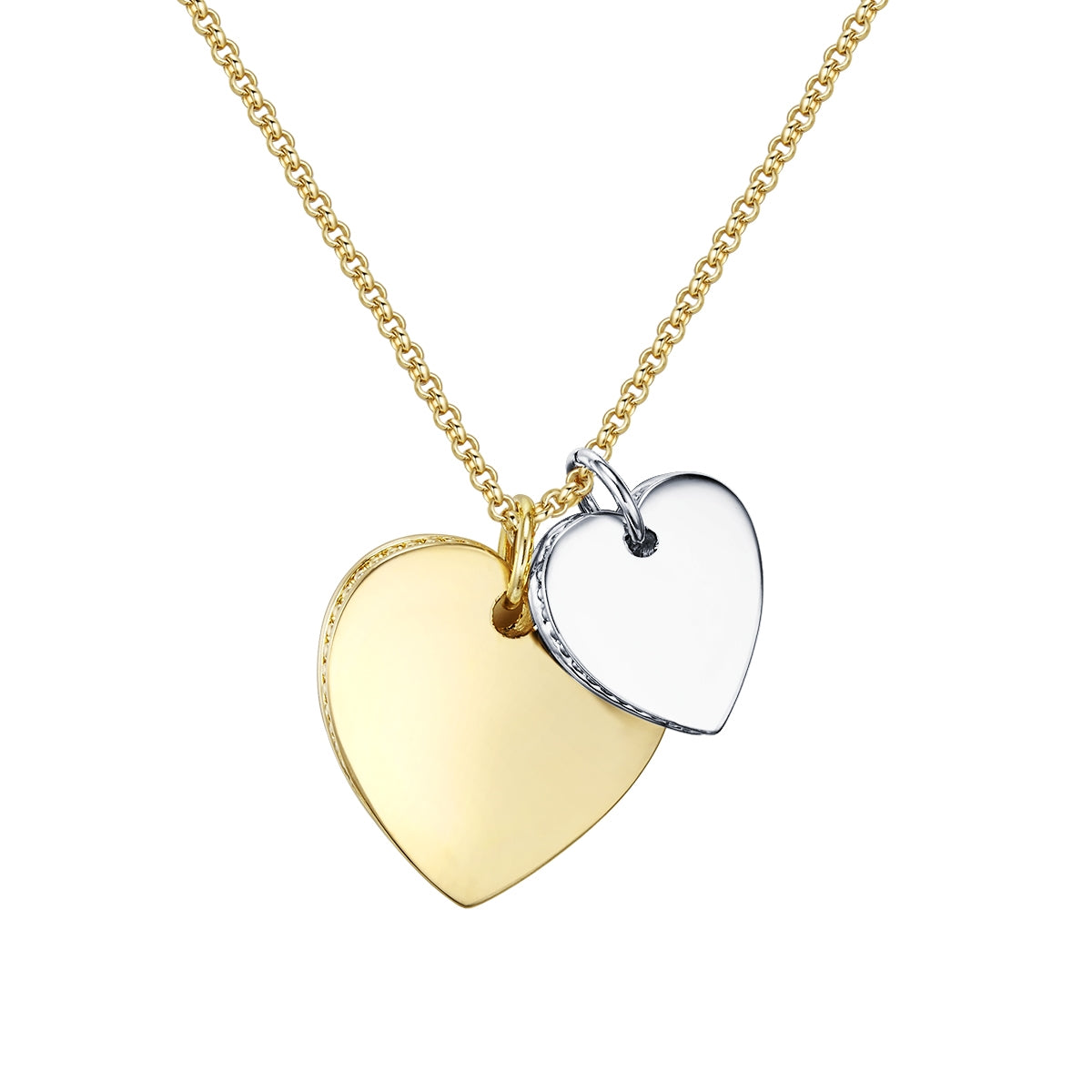Kette mit Anhänger bicolor