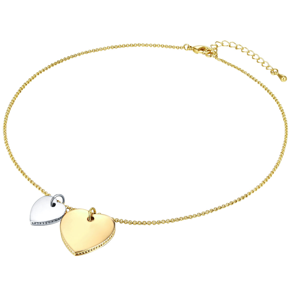 Kette mit Anhänger bicolor