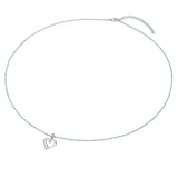 Kette mit Anhänger Sterling Silber bicolor Diamant weiß