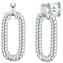  Ohrhänger Sterling Silber Diamant weiß