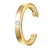 Ohrklemmen Sterling Silber gelbgold Diamant weiß