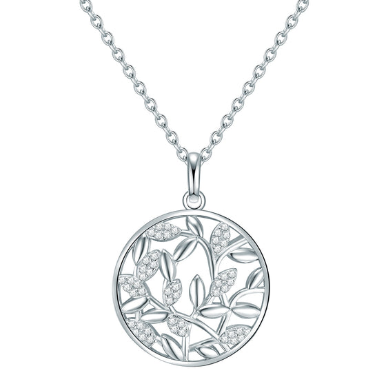Kette mit Anhänger Sterling Silber Zirkonia weiß