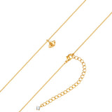Kette mit Anhänger gelbgold Zirkonia weiß
