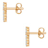 Ohrstecker gelbgold Zirkonia weiß