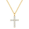 Kette mit Anhänger gelbgold Zirkonia weiß