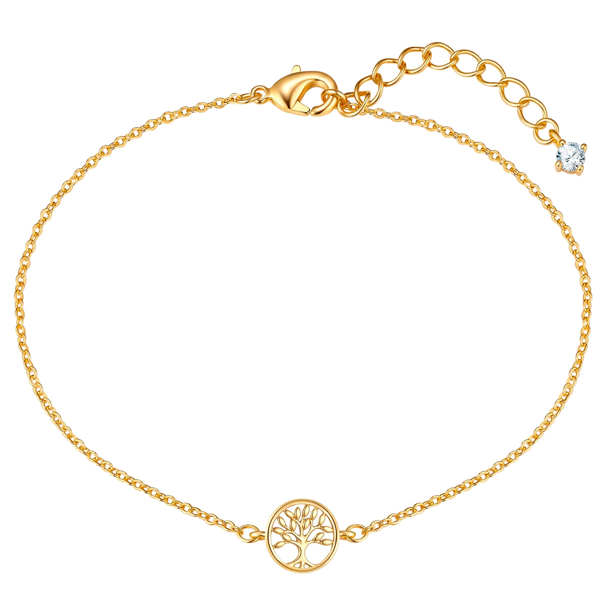 Armband gelbgold Zirkonia weiß