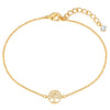 Armband gelbgold Zirkonia weiß