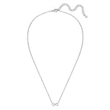 Kette mit Anhänger Zirkonia weiß