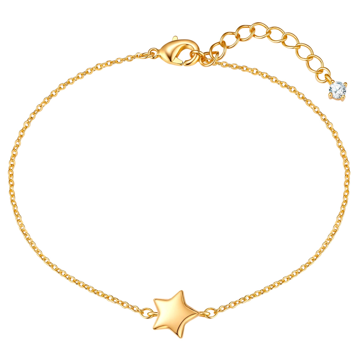 Armband gelbgold Zirkonia weiß