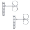 Ohrstecker Zirkonia weiß Perlmutt weiß