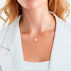 Kette mit Anhänger gelbgold Zirkonia weiß Perlmutt weiß