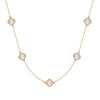 Kette mit Anhänger gelbgold Zirkonia weiß Perlmutt weiß