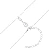 Kette mit Anhänger Glasperle weiß