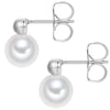 Ohrstecker Muschelkernperle weiß