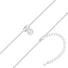 Kette mit Anhänger Glasperle weiß