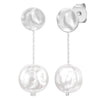 Ohrstecker Glasperle weiß