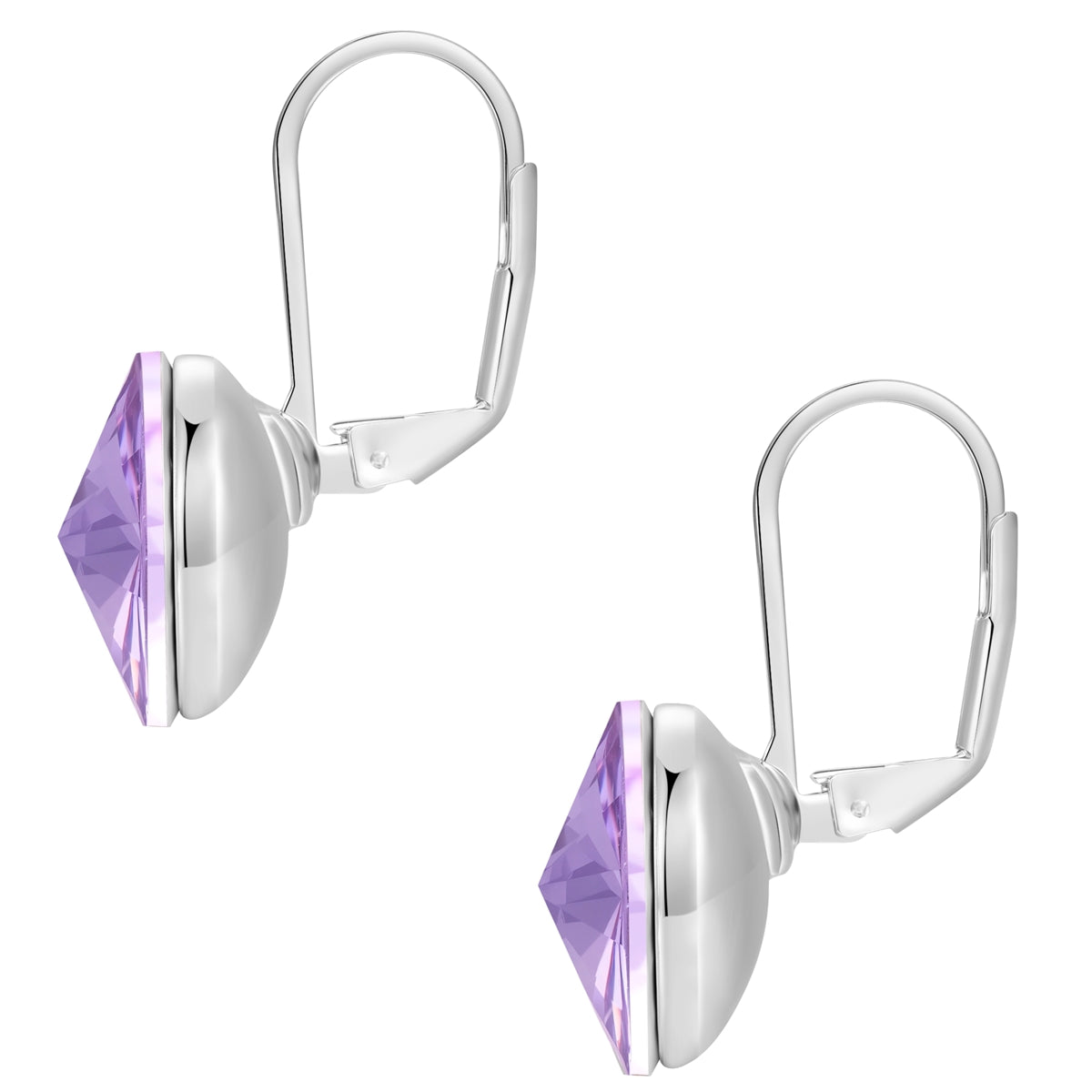 Creolen Glas violett