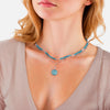 Kette mit Anhänger Türkis (rek.)