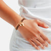 Armband gelbgold Naturstein braun