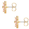 Ohrstecker gelbgold Zirkonia rosa weiß