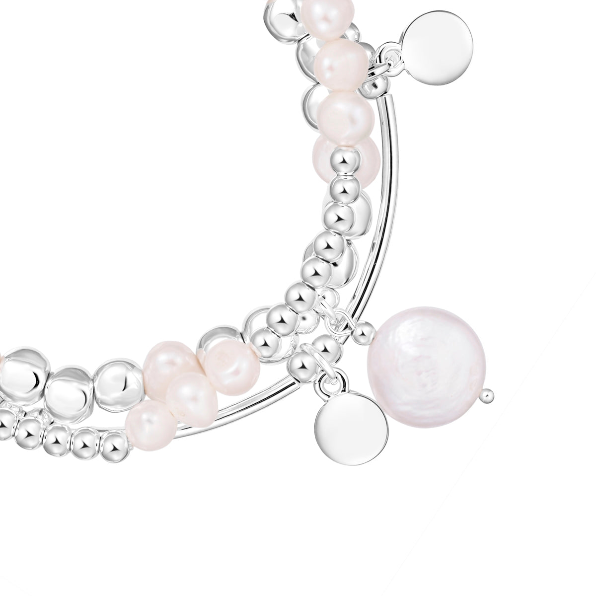 Armband Süßwasser-Zuchtperle weiß