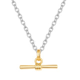 Kette mit Anhänger bicolor