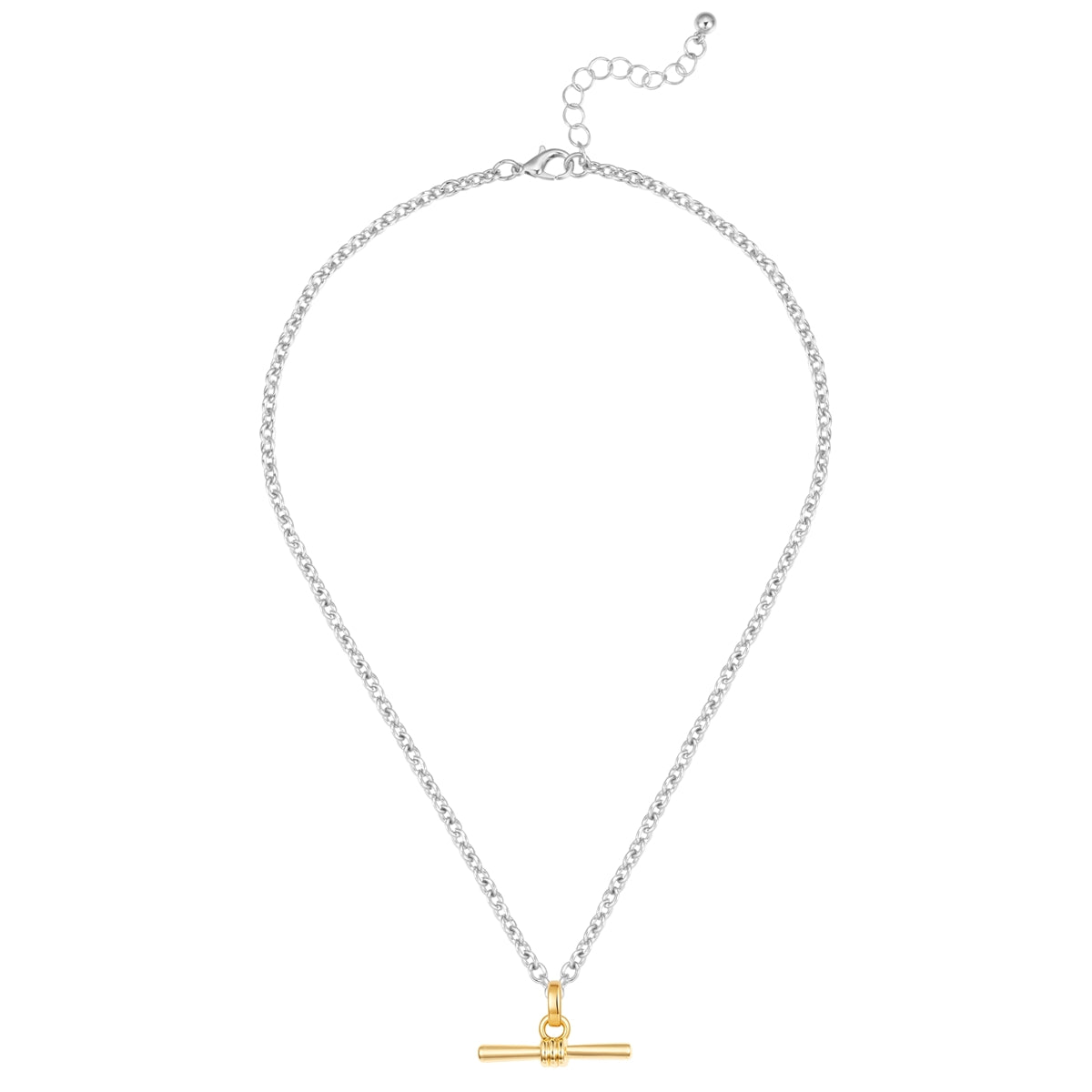 Kette mit Anhänger bicolor