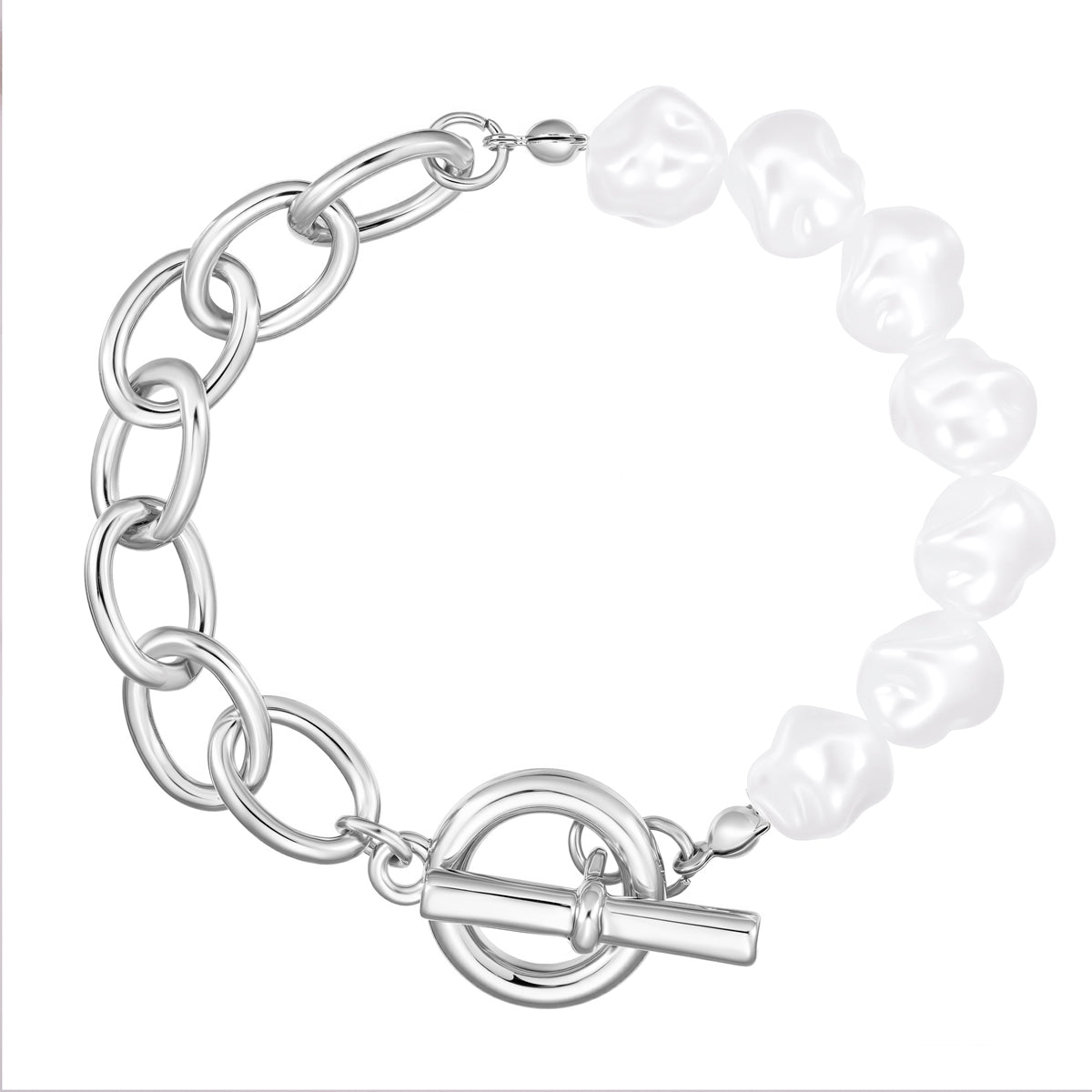 Armband Perle (synth.) weiß