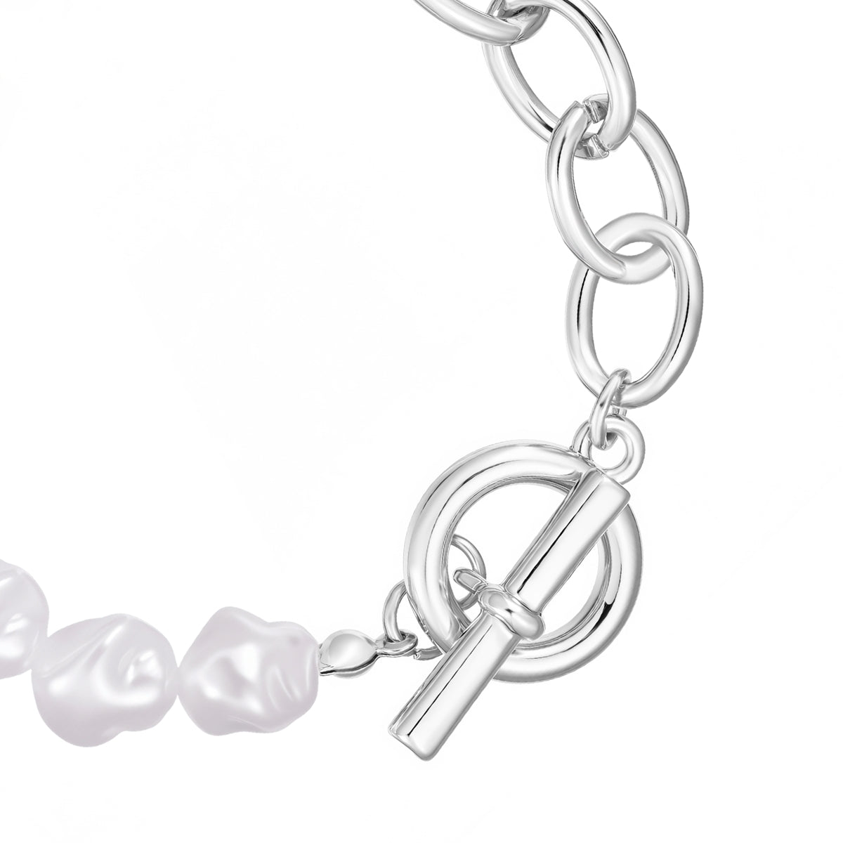 Armband Perle (synth.) weiß