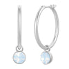 Creolen Glaskristall Opal