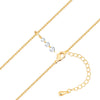 Kette mit Anhänger gelbgold Zirkonia weiß