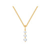 Kette mit Anhänger gelbgold Zirkonia weiß