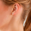 Ohrstecker gelbgold Zirkonia weiß