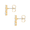 Ohrstecker gelbgold Zirkonia weiß
