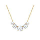 Kette mit Anhänger gelbgold Zirkonia weiß