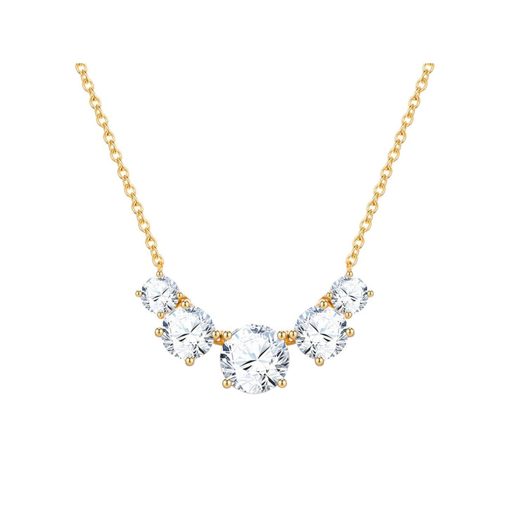 Kette mit Anhänger gelbgold Zirkonia weiß