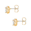 Ohrstecker gelbgold Zirkonia weiß