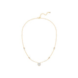 Kette mit Anhänger gelbgold Zirkonia weiß
