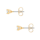 Ohrstecker gelbgold Zirkonia weiß