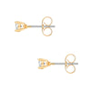 Ohrstecker gelbgold Zirkonia weiß