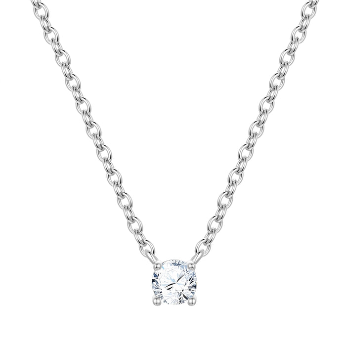 Kette mit Anhänger Zirkonia weiß