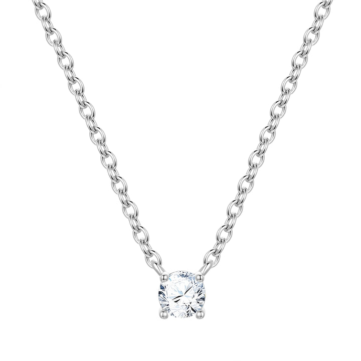 Kette mit Anhänger Zirkonia weiß