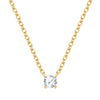 Kette mit Anhänger gelbgold Zirkonia weiß