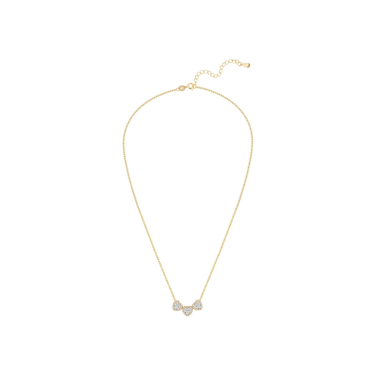 Kette mit Anhänger gelbgold Zirkonia weiß