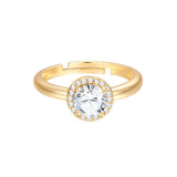 Ring gelbgold Zirkonia weiß