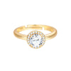 Ring gelbgold Zirkonia weiß
